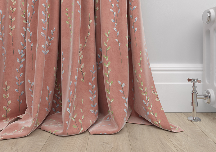 Willow Field, French Coral - Made to Measure Curtains - Image 6